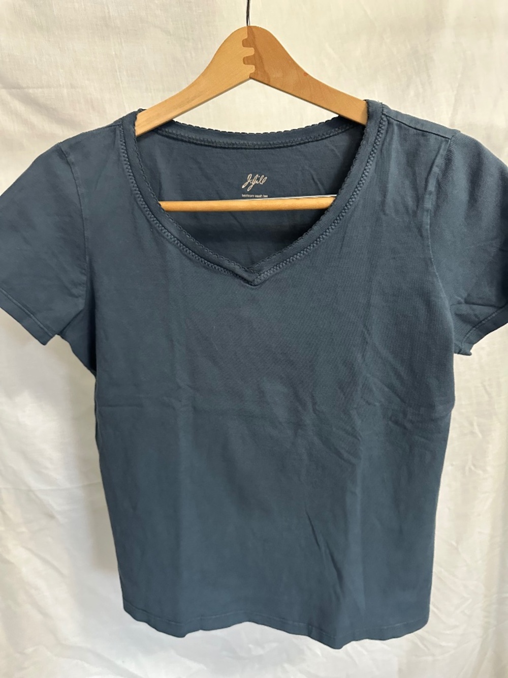 J.Jill Heirloom Wash Tee Women’s Short Sleeve V-Neck Top – Size SP (Small Petite